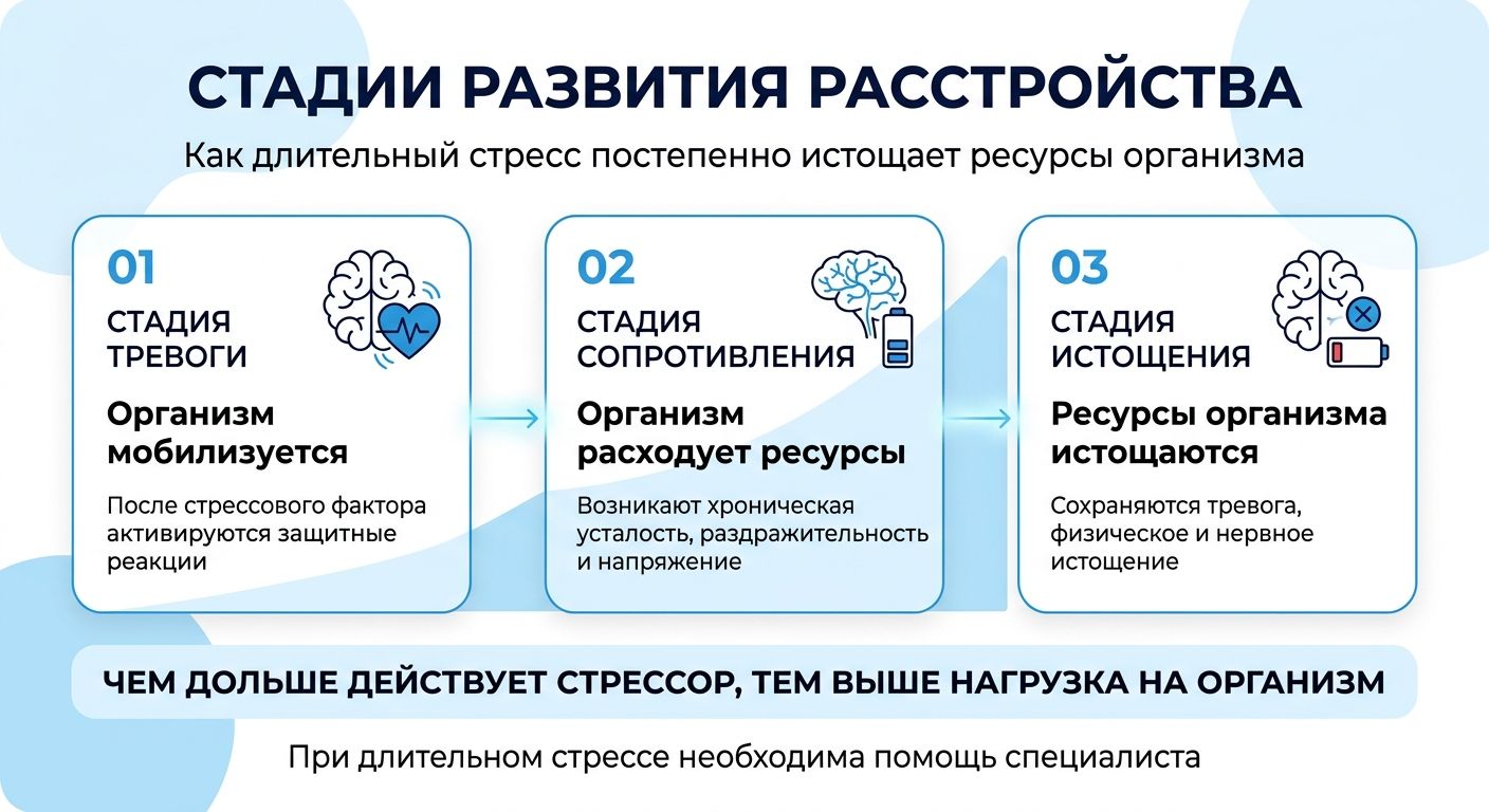Лечение стресса в Мурино инфографика